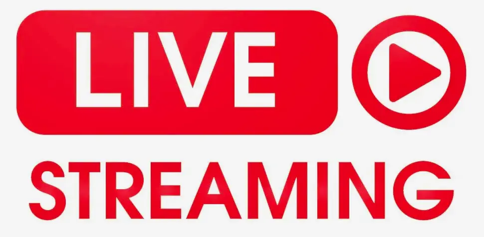 wedding live streaming red logo