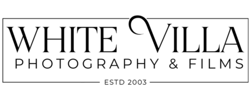 white villa photography and films established 2003 logo